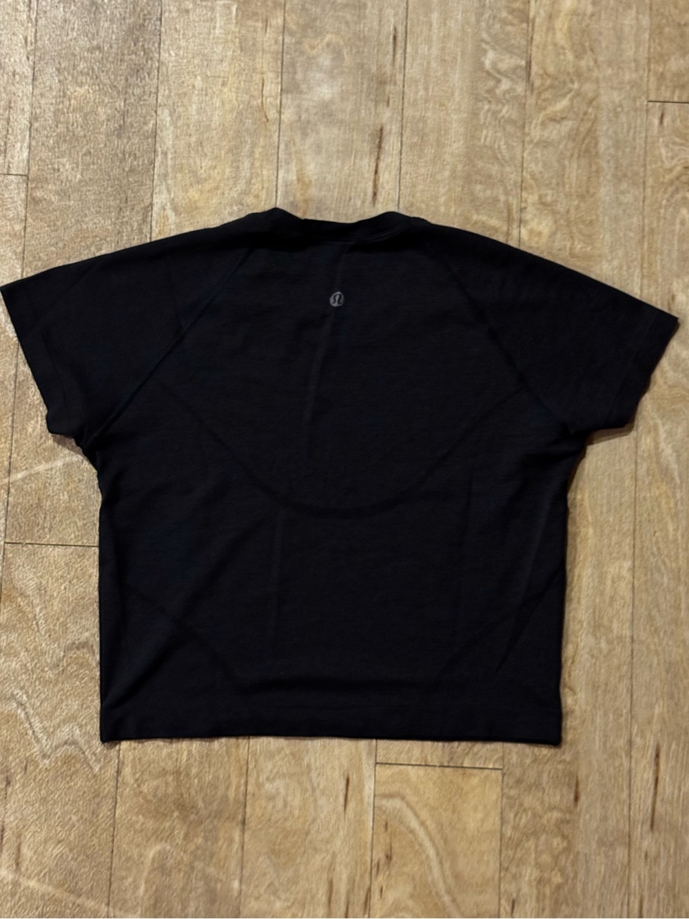 Lululemon Swiftly Tech Cropped Short Sleeve Shirt 2.0 Black Size 8 - Picture 3 of 4